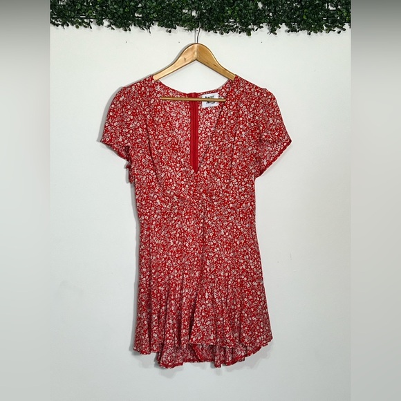 Princess Polly Pants - Princess Polly Icona Floral Red Romper Size 8
